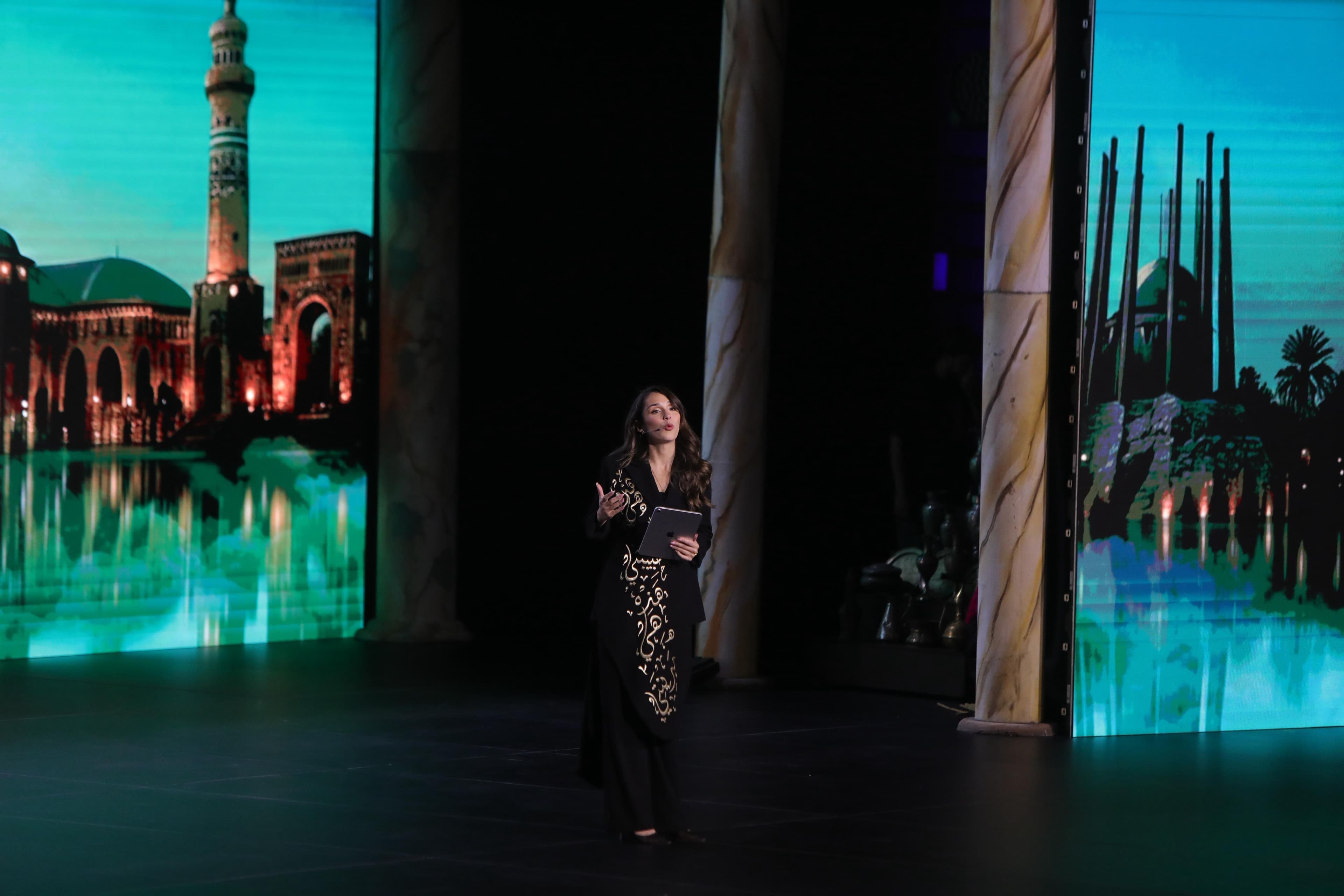 Celine Kassem hosts the opening ceremony of the 63rd Damascus International Fair © Celine Kassem