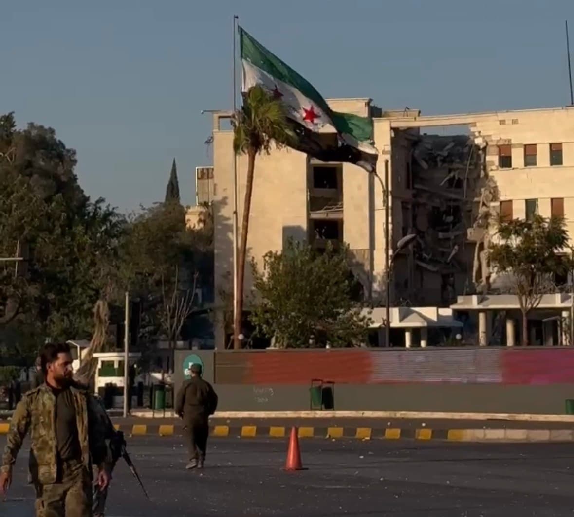 Syria’s Defence Ministry in Damascus after Israeli strikes in July 2026