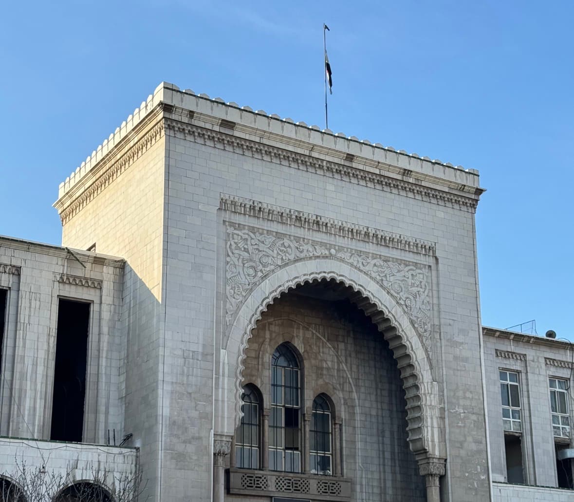 The Palace of Justice in Damascus, which has hosted a series of trials of Assad-era figures © Aladdin Aljian