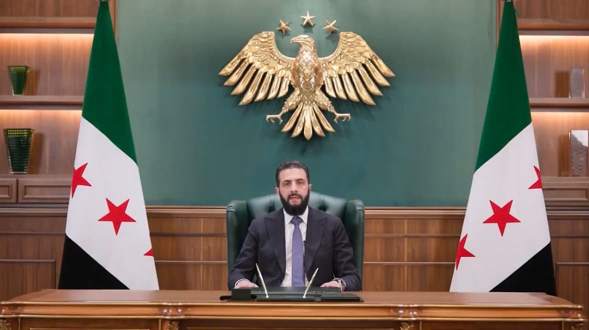 President Ahmed al-Sharaa addresses Syrians following the US decision to remove Syria from its list of state sponsors of terrorism.